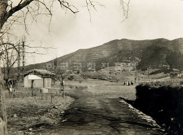 1939년 하회마을 입구의 모습이다.